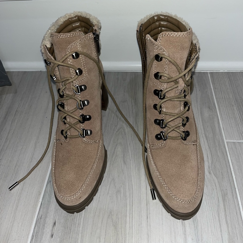 vince camuto faux fur boots-NWT